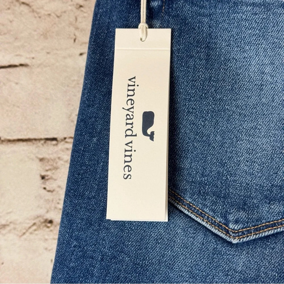 NWT vineyard vines Women's Size 26 Indigo Denim Shorts Cut Off Frayed USA $98 - Picture 5 of 9